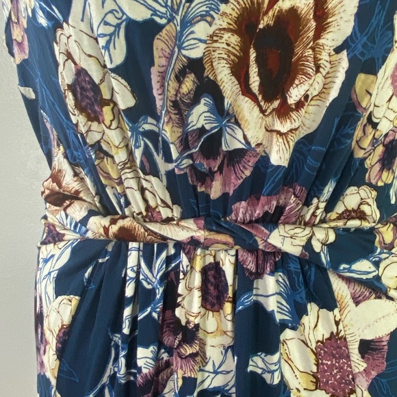 Maurices Early Fall Floral Twist Knot Sleeveless Midi Dress SKU0146 - Picture 3 of 10